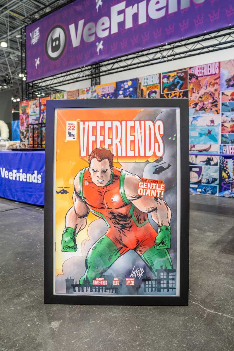 The "Gentle Giant" cover at the NYCC booth.