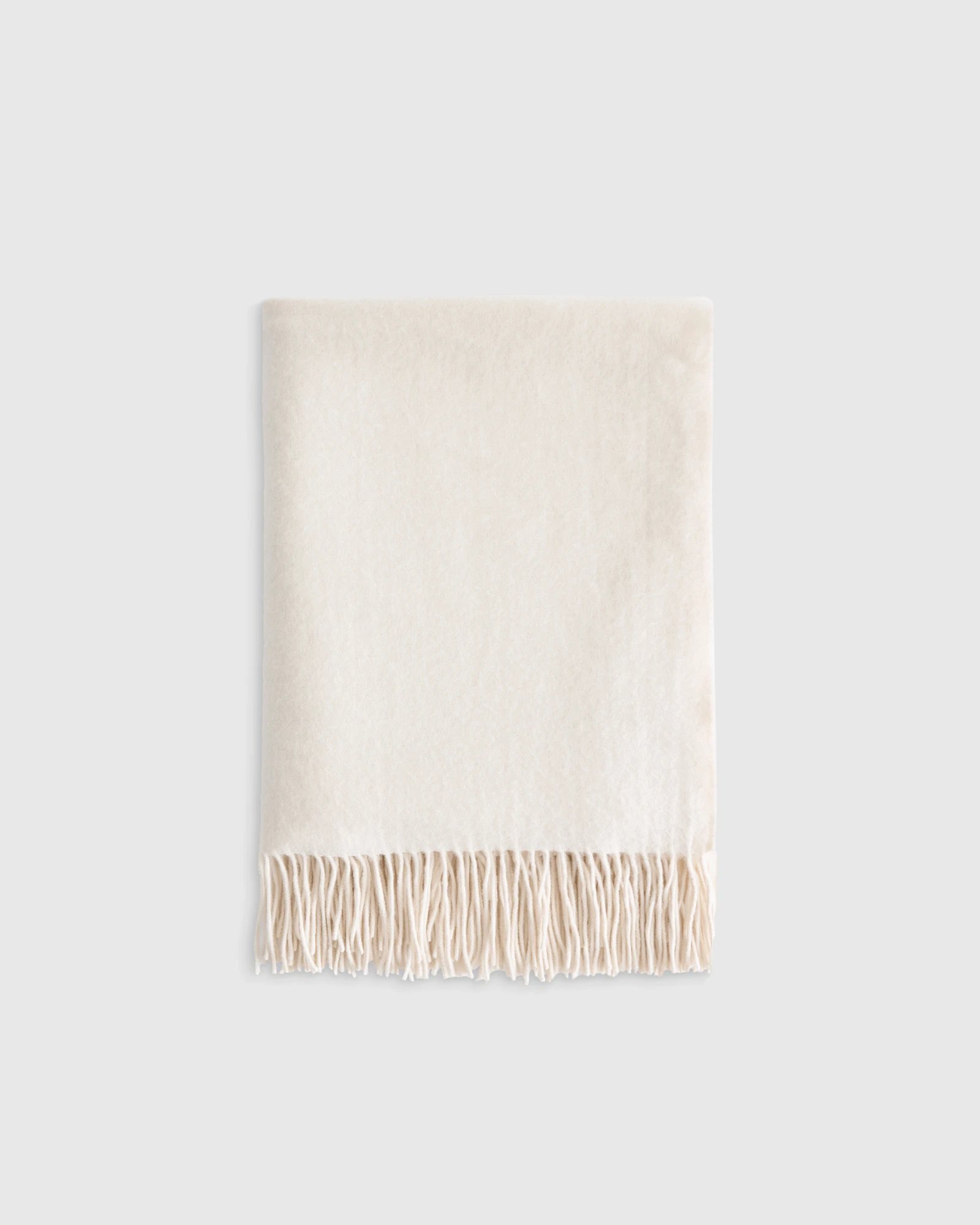 Cashmere Throw in Ivory
