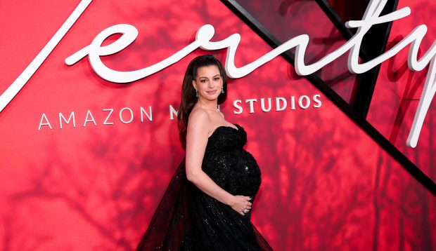 Anne Hathaway attends Amazon MGM Studios' "Verity" New York Premiere at AMC Lincoln Square 13 on Sept. 29, 2026 in New York City. (Photo by Dimitrios Kambouris/Getty Images)