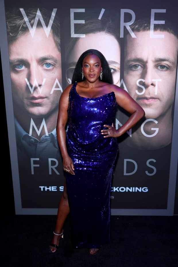 NEW YORK, NEW YORK - OCTOBER 04: Wunmi Mosaku attends Columbia Pictures' "The Social Reckoning" World Premiere at Regal Union Square on October 04, 2026 in New York City. (Photo by Dimitrios Kambouris/Getty Images)