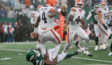 David Bailey gets three sacks as Jets snap three-game skid in win over Browns
