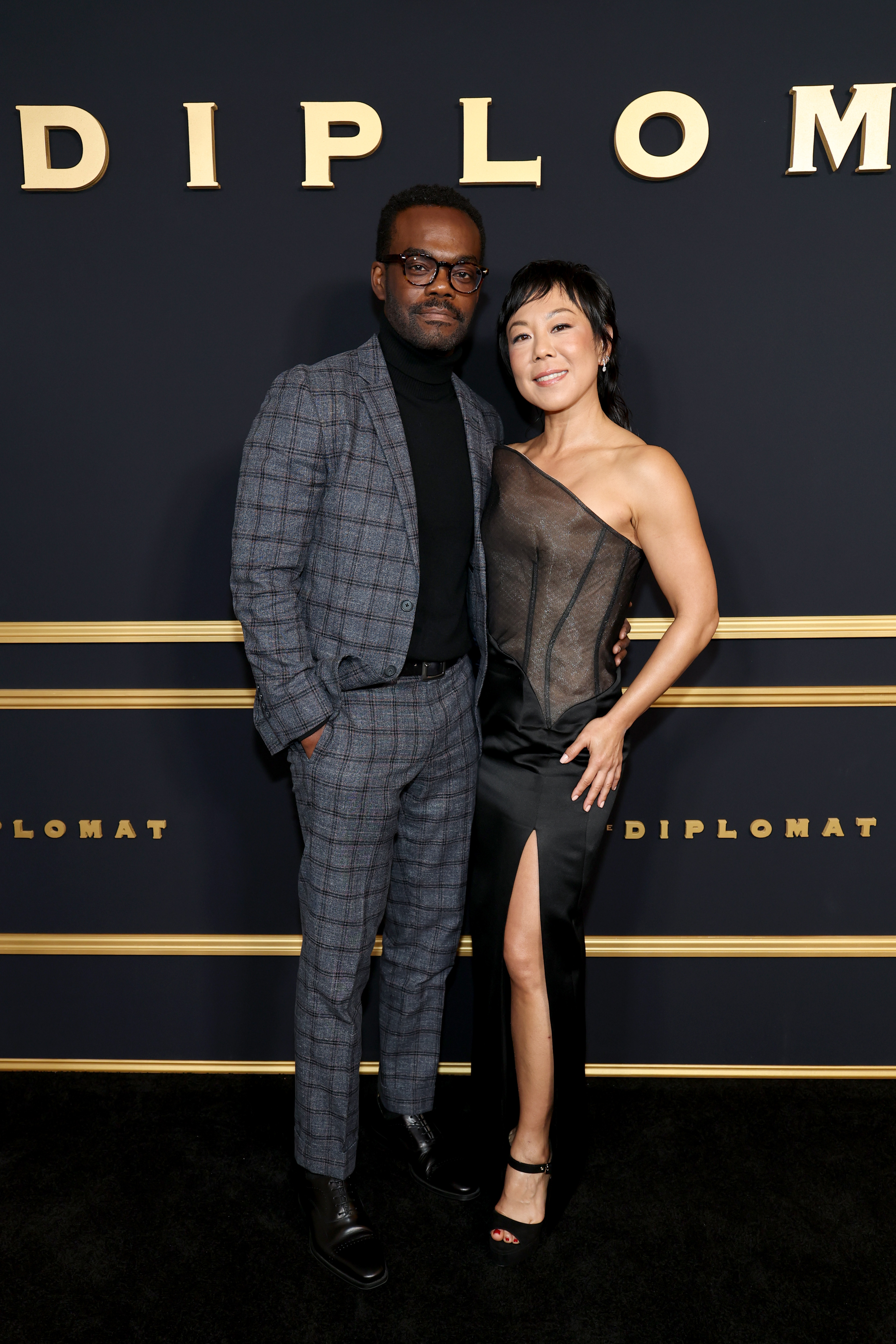 NEW YORK, NEW YORK - OCTOBER 12: (L-R) William Jackson Harper and Ali Ahn attend Netflix's "The Diplomat" Season 4 Screening at Paris Theater on October 12, 2026 in New York City. (Photo by Dia Dipasupil/Getty Images)