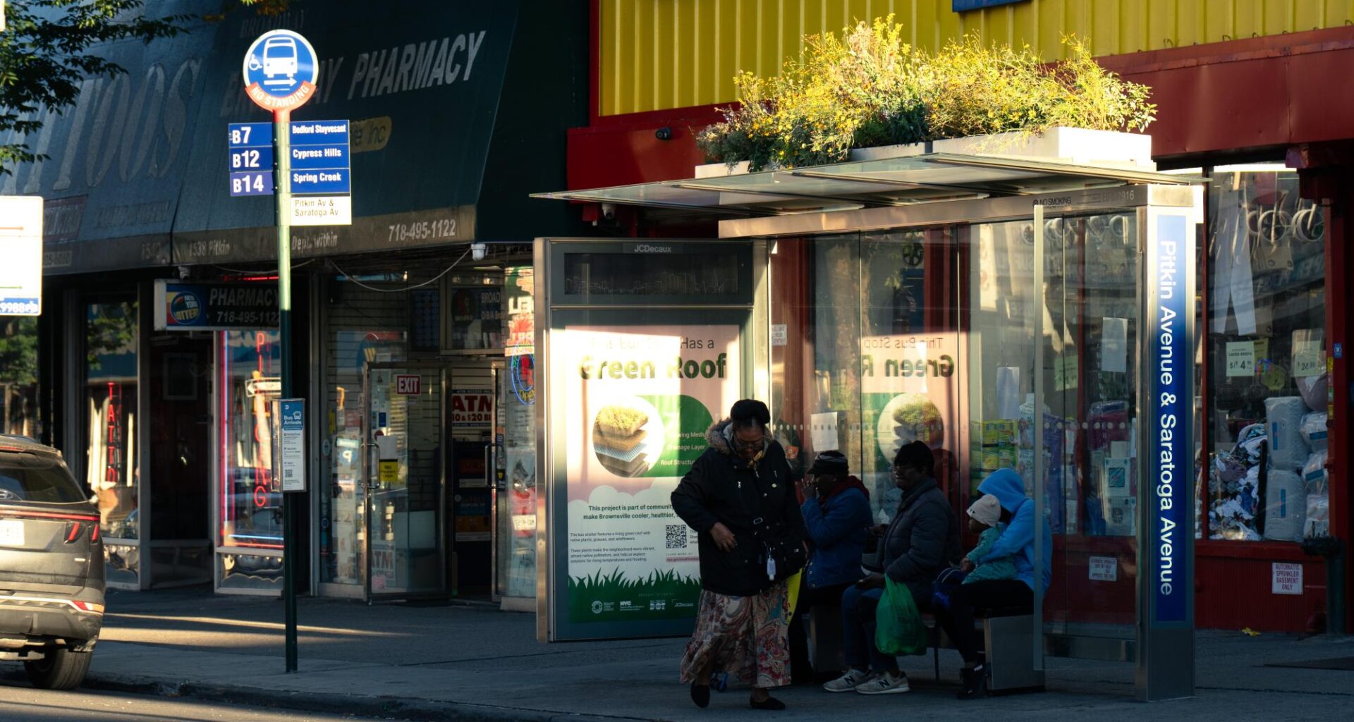 NYC debuts first green-roof bus shelters