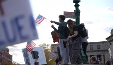 Protesters rally during Trump visit to Syracuse