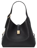 Deco Small Pebbled Leather Crossbody Tote Bag