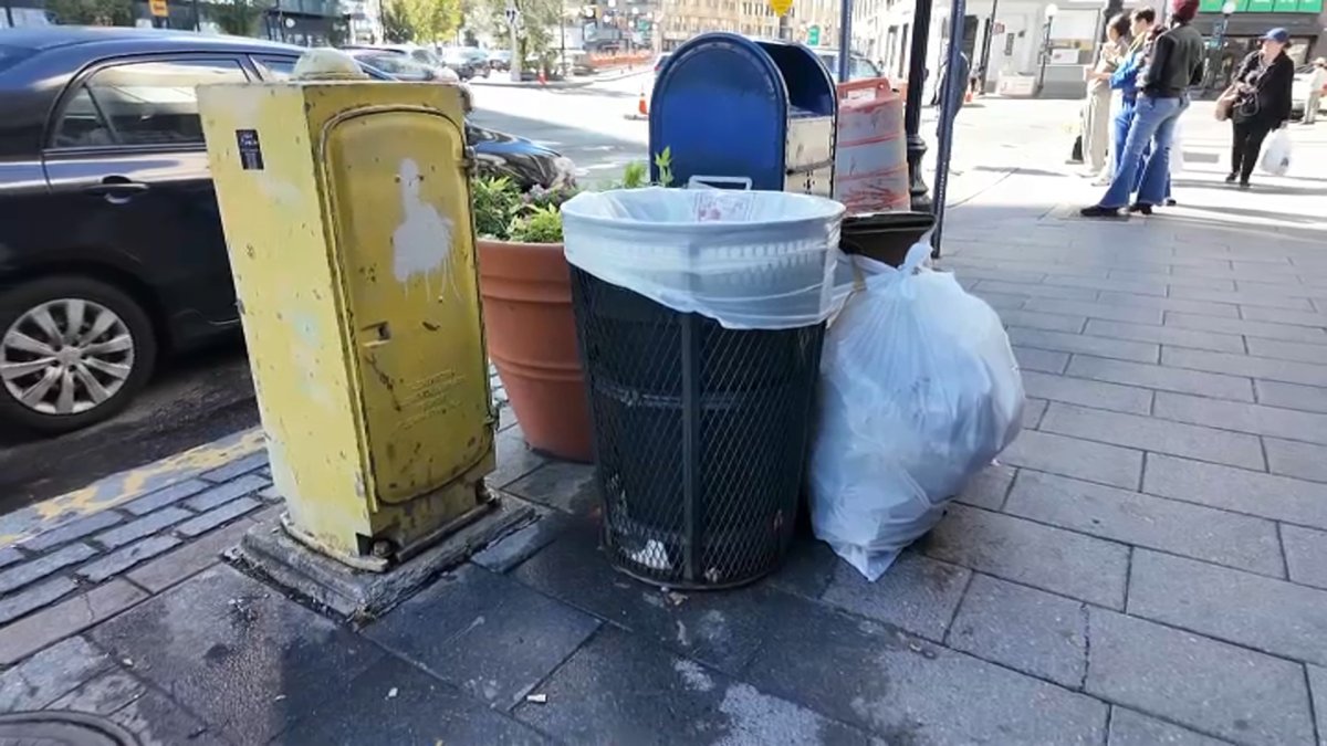 Jersey City is taking away trash cans from city streets – NBC New York
