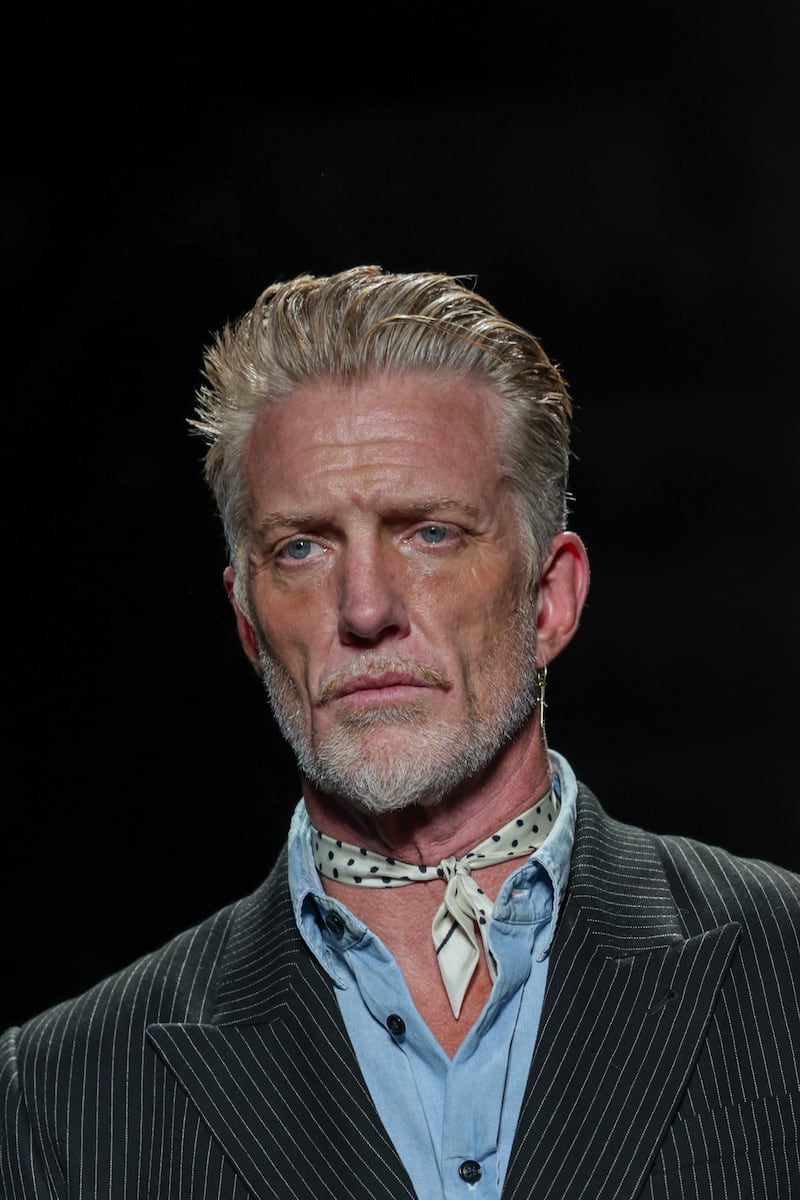 Josh Homme walks the runway during the Ann Demeulemeester Womenswear Spring/Summer 2027 show as part of Paris Fashion Week on October 03, 2026, in Paris, France.