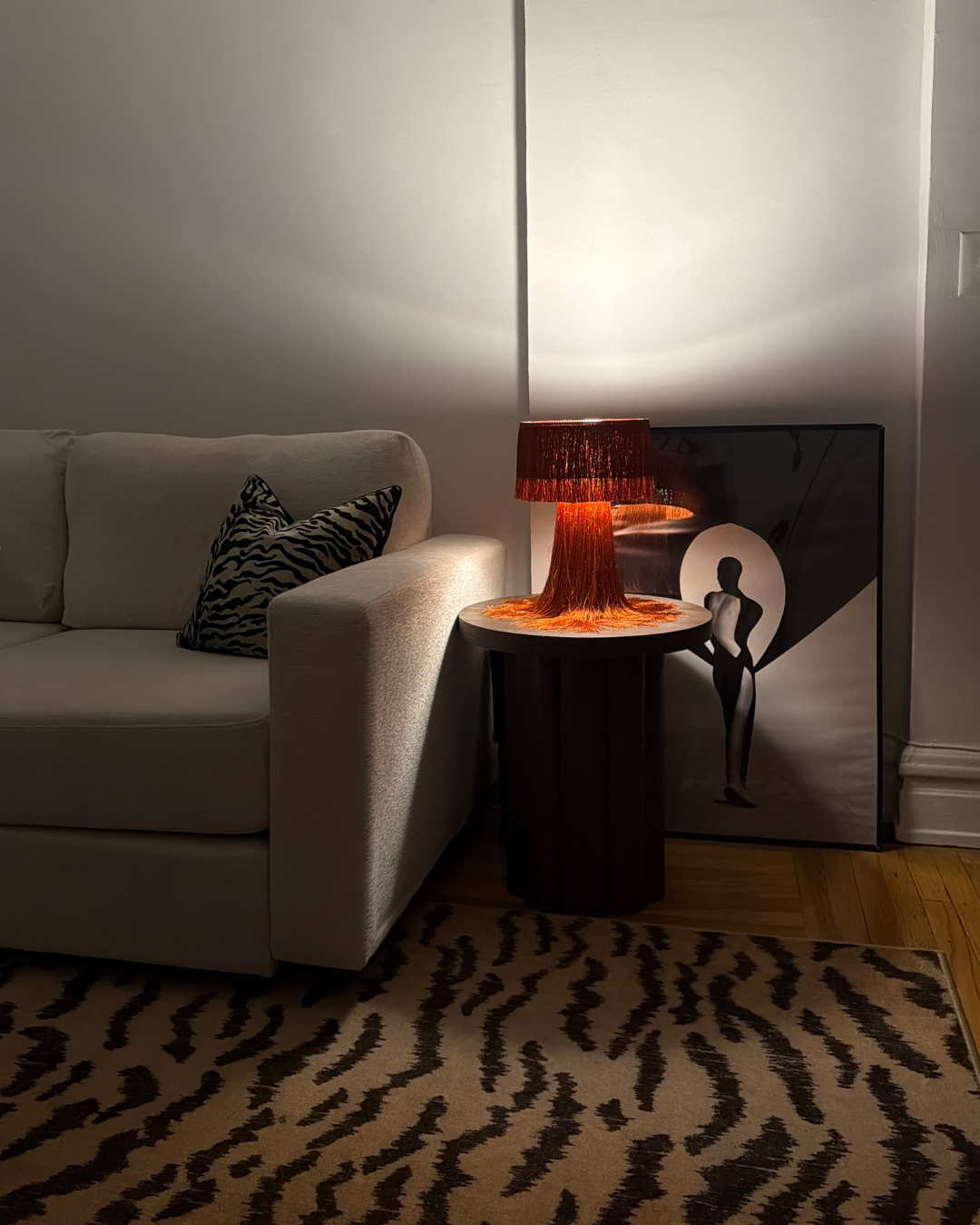 WWW associate beauty editor Alyssa Brascia's NYC family room.