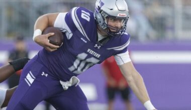 Western Mustangs quarterback Jerome Rancourt