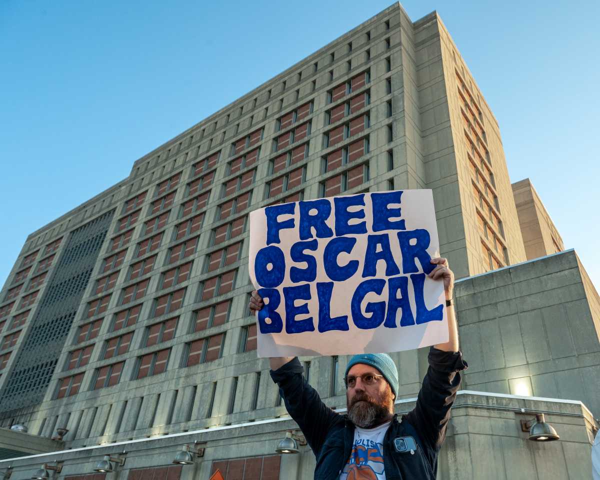 Brooklyn rally calls for Oscar Belgal’s release, end to ICE detentions at MDC • Brooklyn Paper