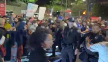 New York police push politician to ground during anti-ICE protest | Protests