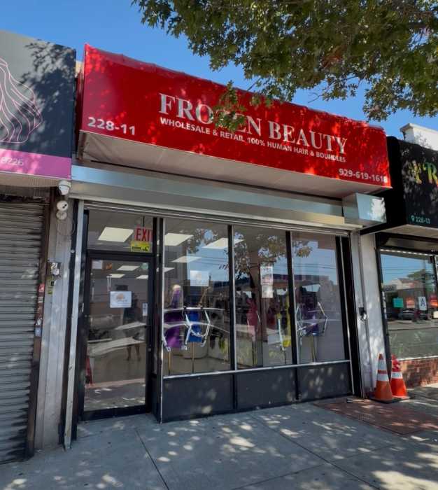 Frozen Hair, located at 228-11 Merrick Blvd. in Queens, offers human hair wigs and bundles for customers looking to express their individuality through beauty and style.