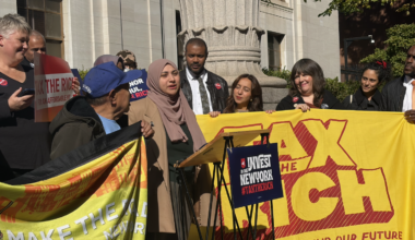 Queens lawmakers and advocates rally for pied-à-terre tax as appellate court hears case — Queens Daily Eagle