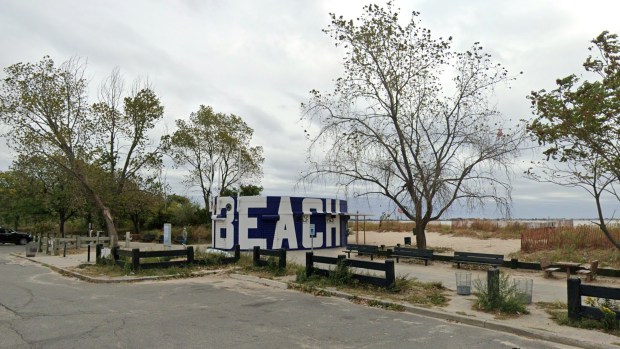 Tanaya Campbell Ortiz's body was found stuffed inside a trash can in a parking lot at Plumb Beach, just off the Belt Parkway in Brooklyn on September 16, 2026. (Google Maps)