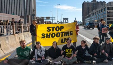 14 arrested after protesters block Brooklyn Bridge ramp, demand ICE abolition • Brooklyn Paper