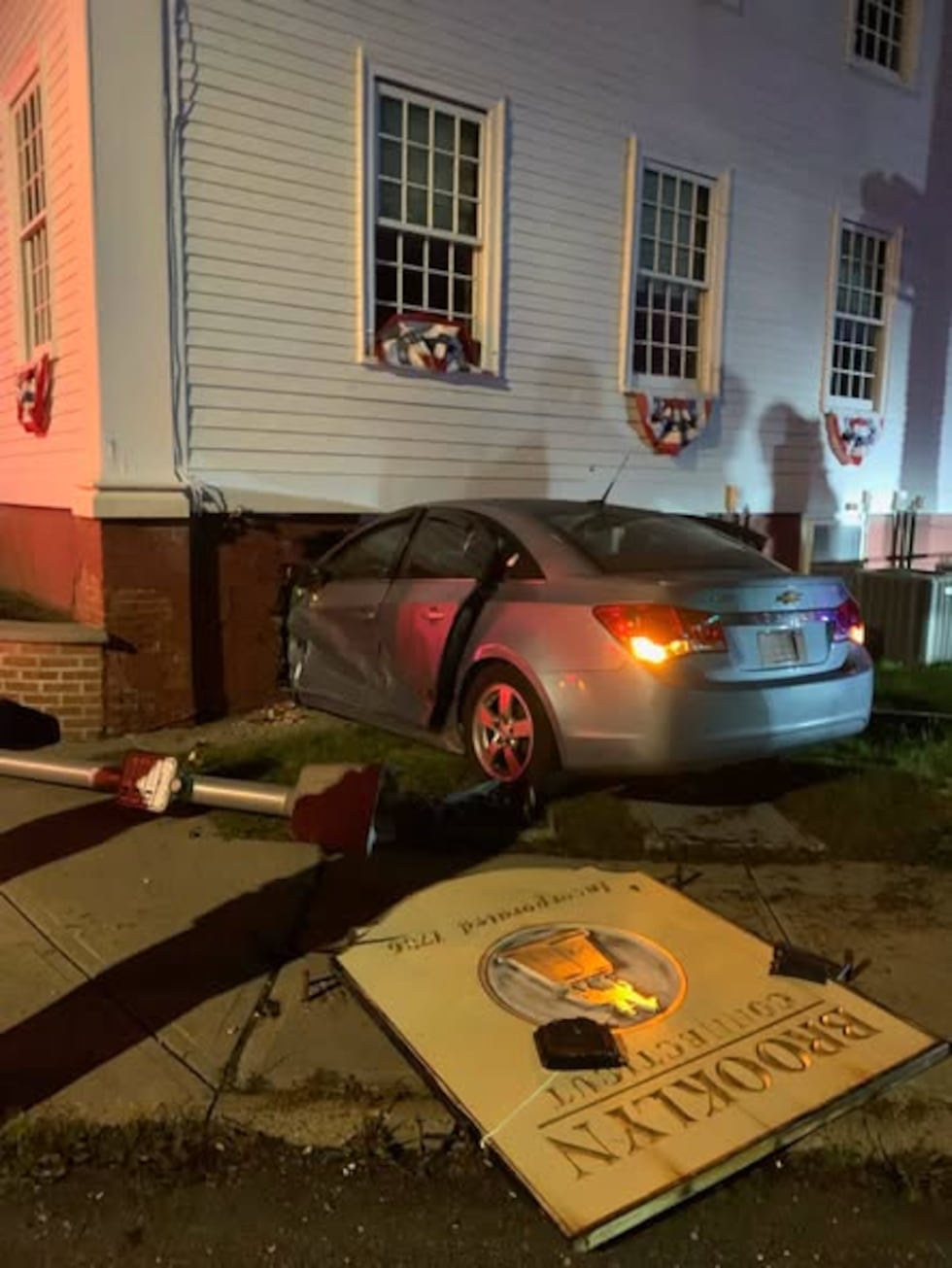 A vehicle struck a building on Wolf Den Road early Saturday morning, prompting a response from...