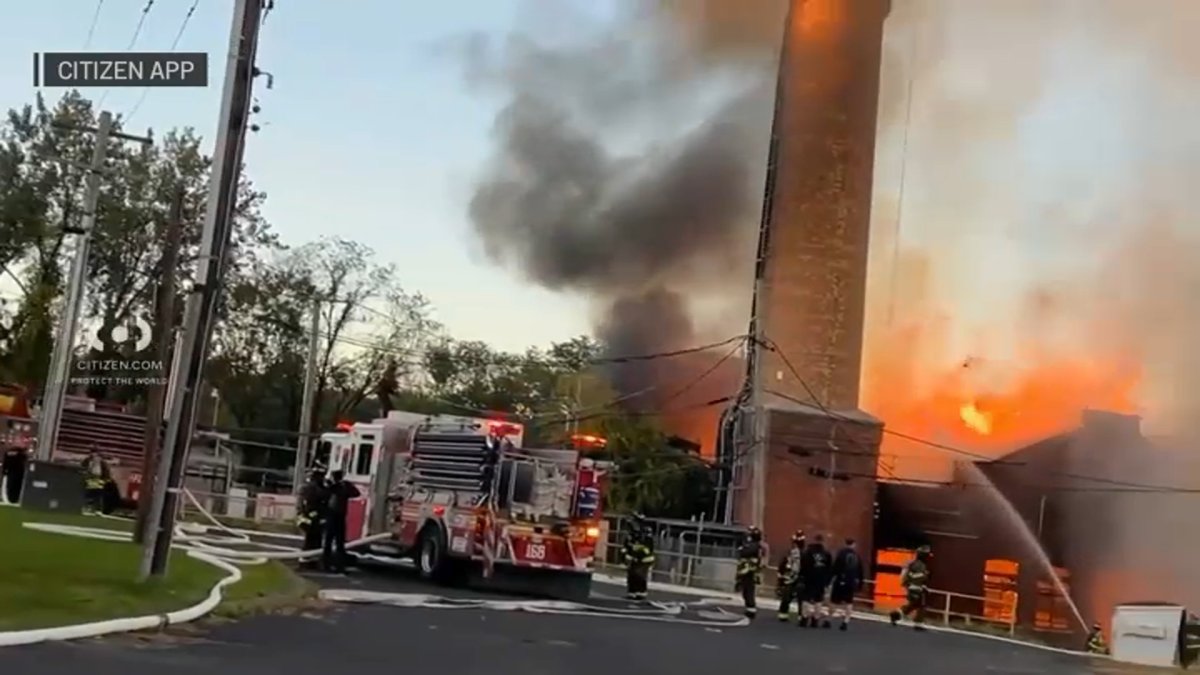 Massive Staten Island warehouse fire injures firefighter at Mount Loretto campus – NBC New York
