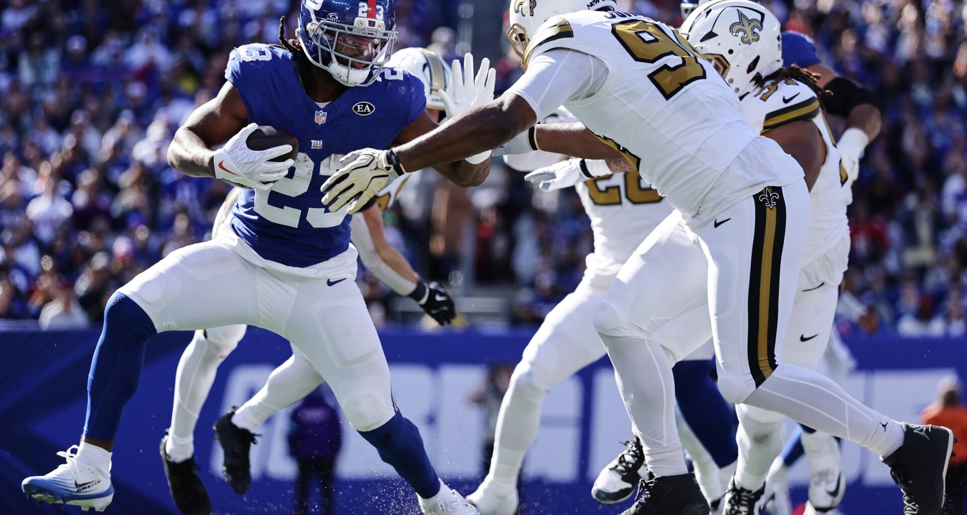 New York Giants release running back Najee Harris after two-carry, 4-yard game