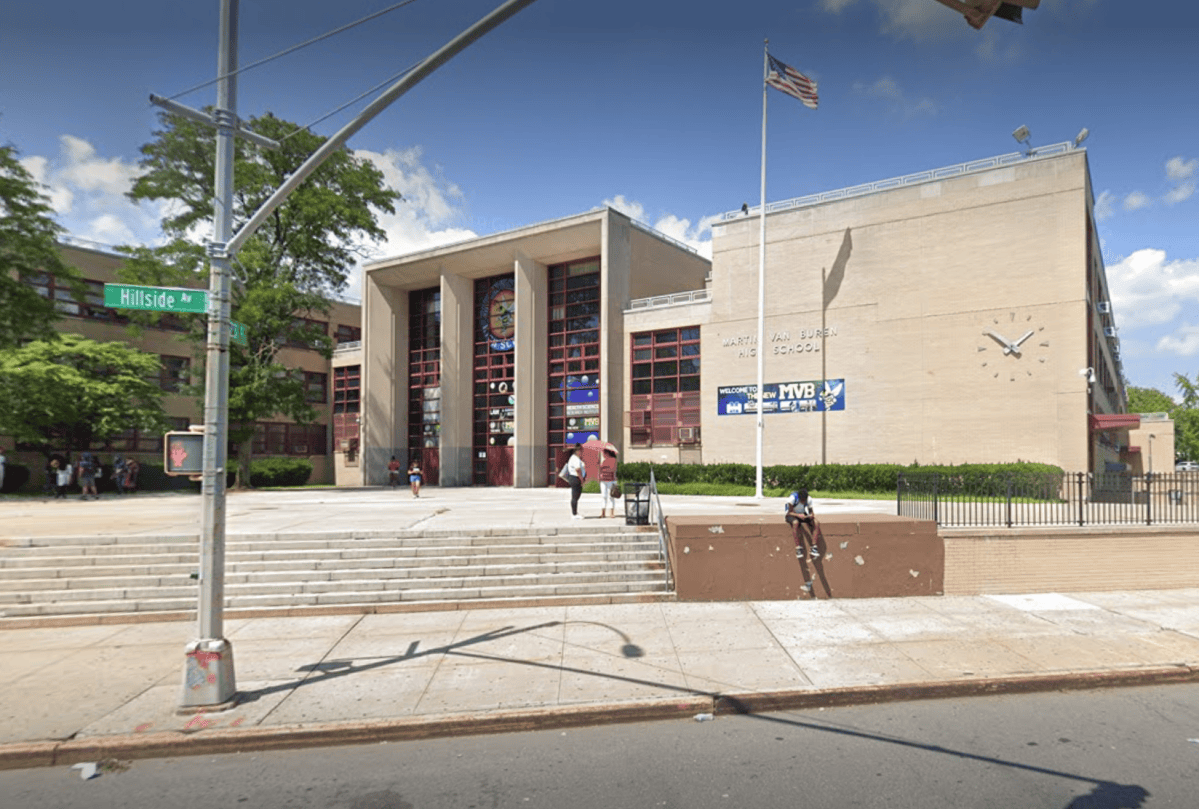 Martin Van Buren High School in Queens Village. (Photo via Google Maps)