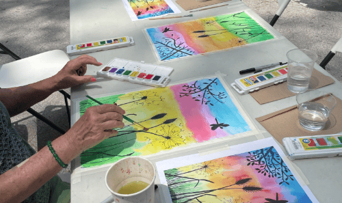 Faber Recreation Center Watercolor Wednesdays