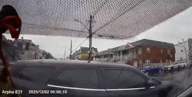 Last December, DuSean Barnett was driving with two passengers in Brooklyn when he claimed a car ran a stop sign and crashed into his car, eventually collecting more than $16,000 in medical fees, according to investigators. But dashcam footage from the victim's car shows her coming to a full stop before Barnett's vehicle appears to swerve directly into the car, smashing into it. (Office of the Governor)