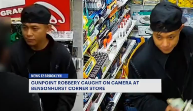 News 12 | Brooklyn | Surveillance Video Shows Gunpoint Robbery At Bensonhurst Convenience Store