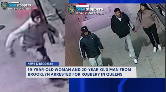 News 12 | Brooklyn | Brooklyn Man Woman Arrested For Violent Cellphone Robbery In Queens