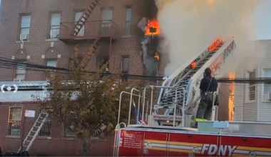 News 12 | Bronx | 18 Hurt Including 2 Firefighters In Belmont Apartment Building Blaze
