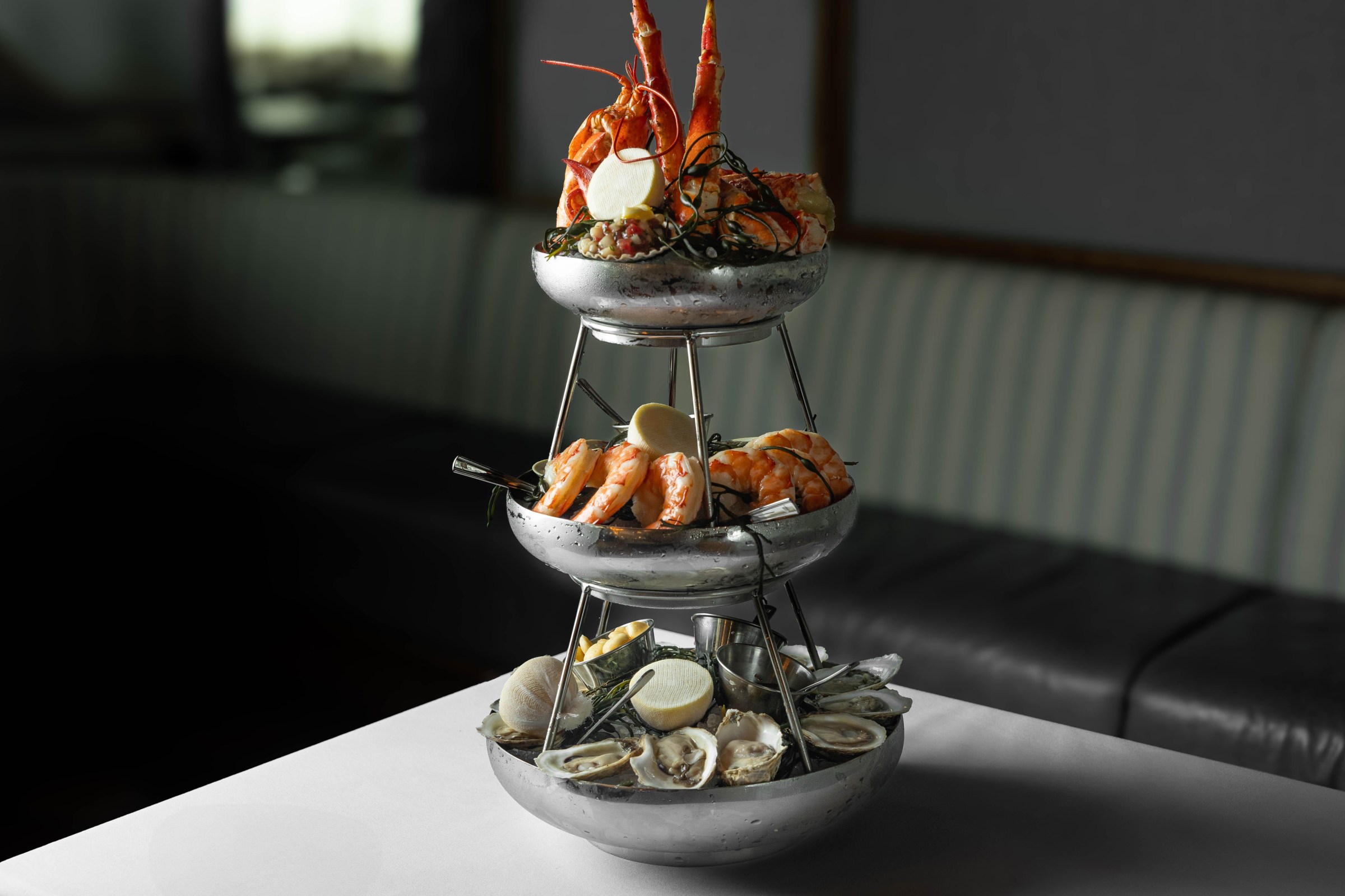 The seafood tower at Palladino’s