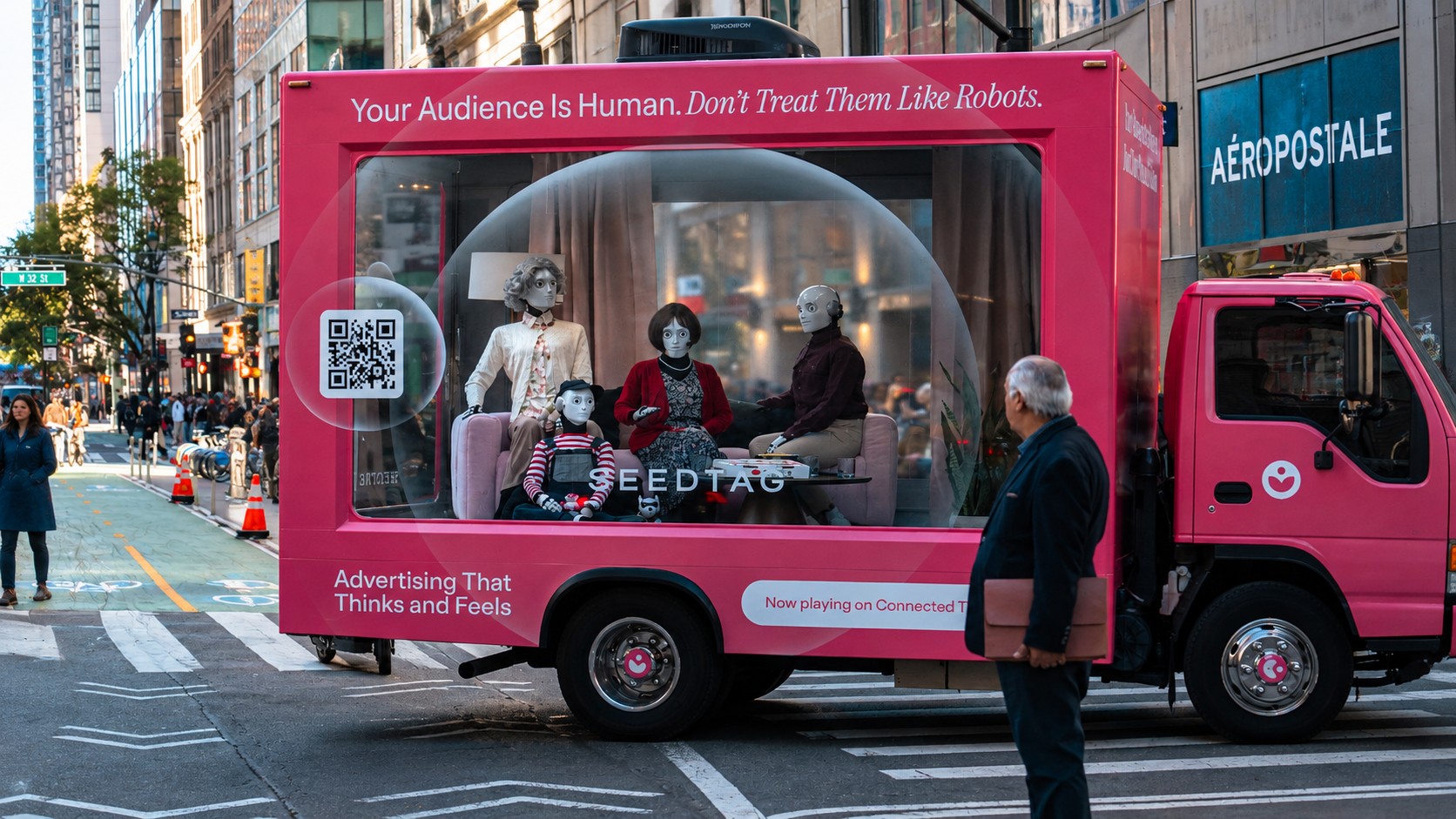 Mobile OoH: Seedtag Sends Robots Through Manhattan In Ad Campaign