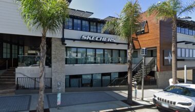 A look at the original downtown Manhattan Beach HQ of Skechers, per Google Maps