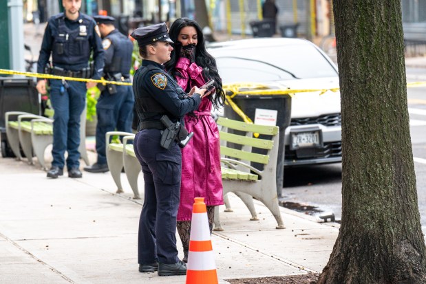 Police investigate after a man was shot in the leg on Steinway St. near 31st Ave. in Astoria, Queens, on Saturday, Oct. 17, 2026. (Theodore Parisienne / New York Daily News)