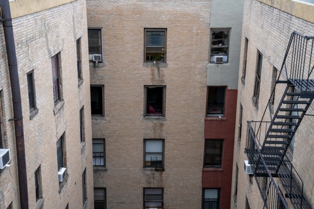A man was rushed to the Hospital with CPR in progress after a fire broke out inside of apartment 42-C on the fourth floor at 540 Southern Boulevard in the Bronx on Sunday October 11, 2026. 0753. (Theodore Parisienne / New York Daily News)