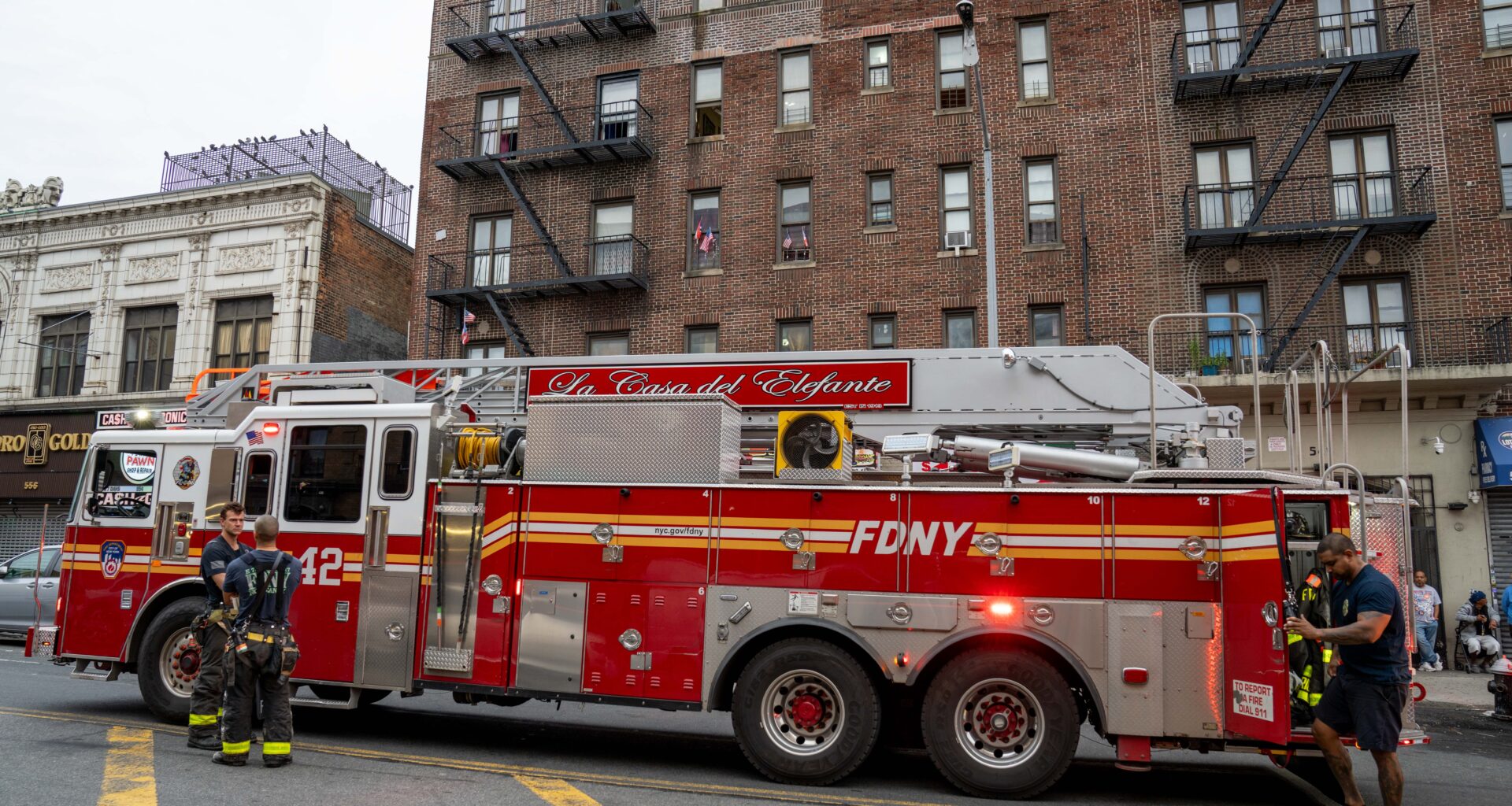 One person is clinging to life after a fire broke out in a Bronx apartment on Sunday.
