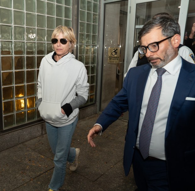 Selma Blair leaves Queens Criminal Court Monday, October, 12, 2026 in Queens, New York. (Barry Williams/ New York Daily News)