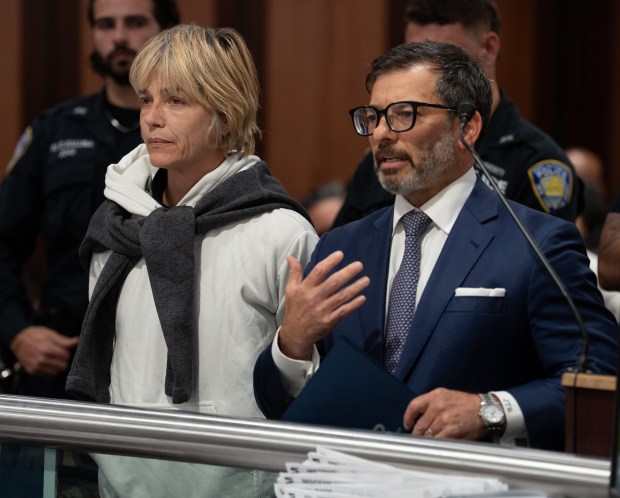 Selma Blair appears in Queens Criminal Court Monday, October, 12, 2026 in Queens, New York. (Barry Williams/ New York Daily News)