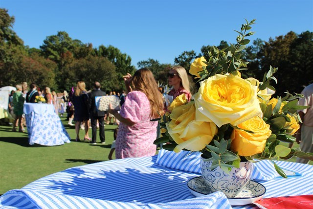 Queen’s Tea welcomes visitors to Tyler Rose Garden