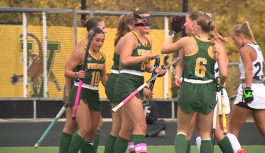 Vermont Field Hockey nearly ties single game season-high with eight goals against Queens