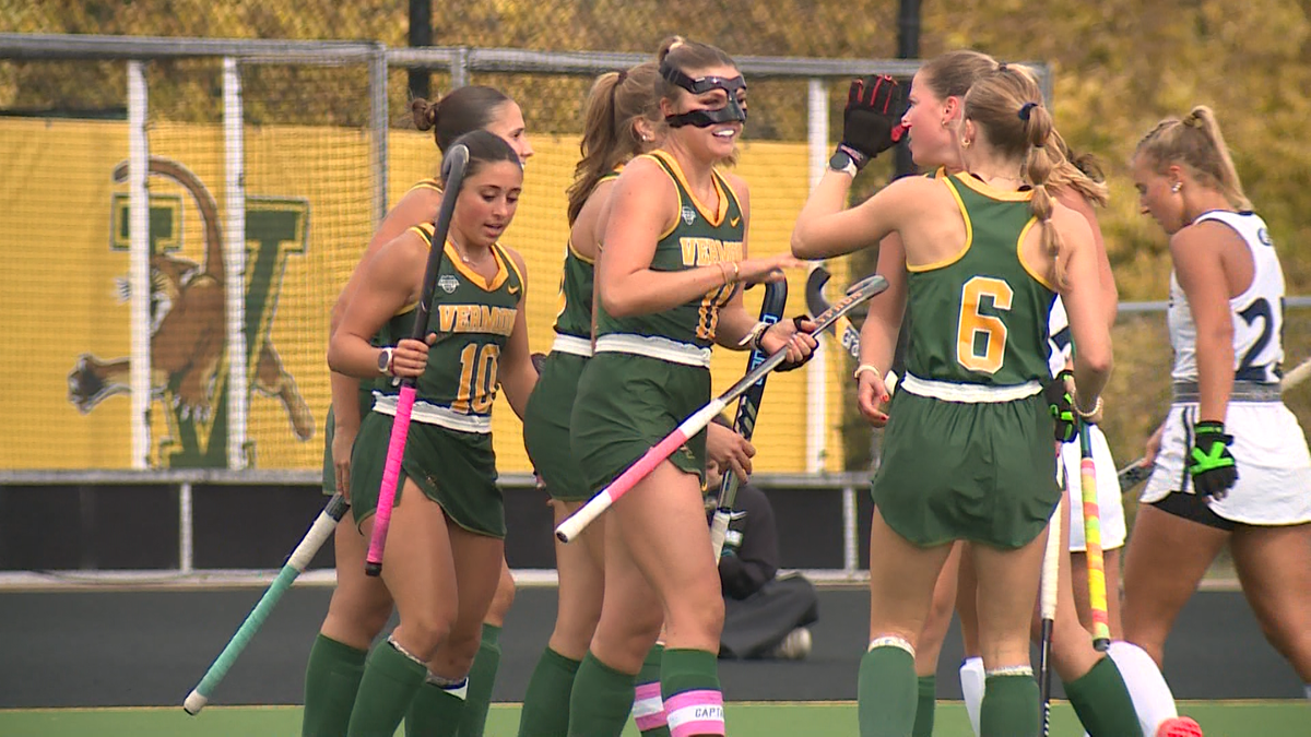 Vermont Field Hockey nearly ties single game season-high with eight goals against Queens