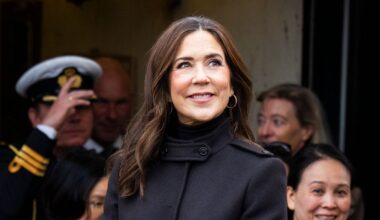 Queen Mary pulls a 20-year-old Prada coat out of her closet and gives it a bold new twist