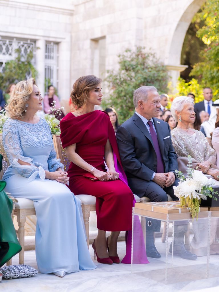 Princesses Muna and Alia join King Abdullah and Queen Rania at Jordan’s Royal wedding of the year