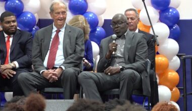 NBA legends celebrate opening of Earl Monroe School's permanent campus in South Bronx