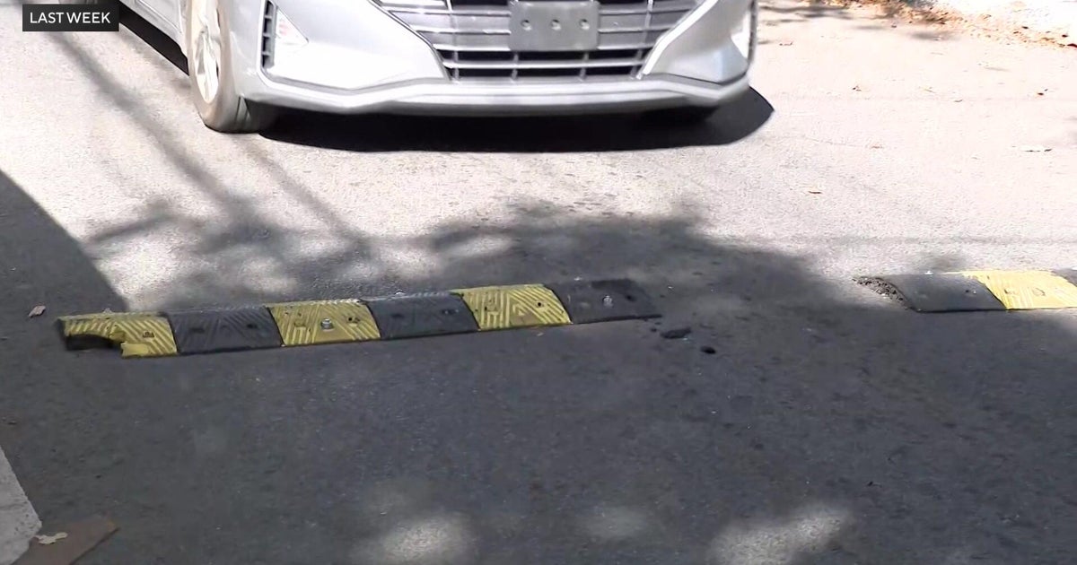 Brooklyn man installs DIY speed bumps to slow traffic on his street
