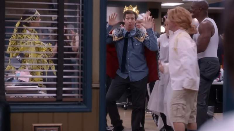 Jake Peralta won the first Halloween Heist (Image Via YouTube/@NBCBrooklyn99)