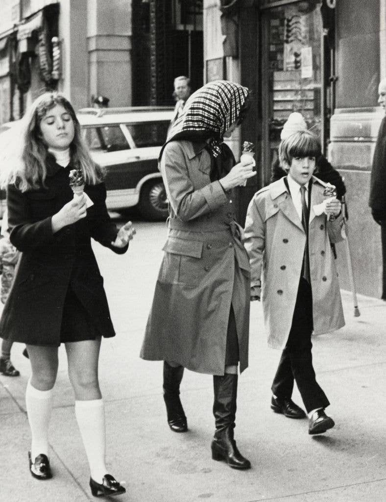 Jackie Kennedy Onassis, Caroline Kennedy, and John F. Kennedy Jr. December 1970