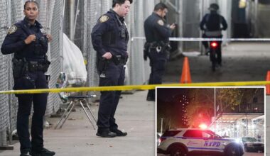 Boy, 15, fatally shot, NYCHA worker wounded by stray bullet outside NYC housing complex: cops, sources