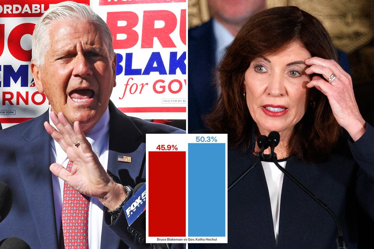 Hochul leads Blakeman by only 4 points in NY governor's race, GOP internal poll claims