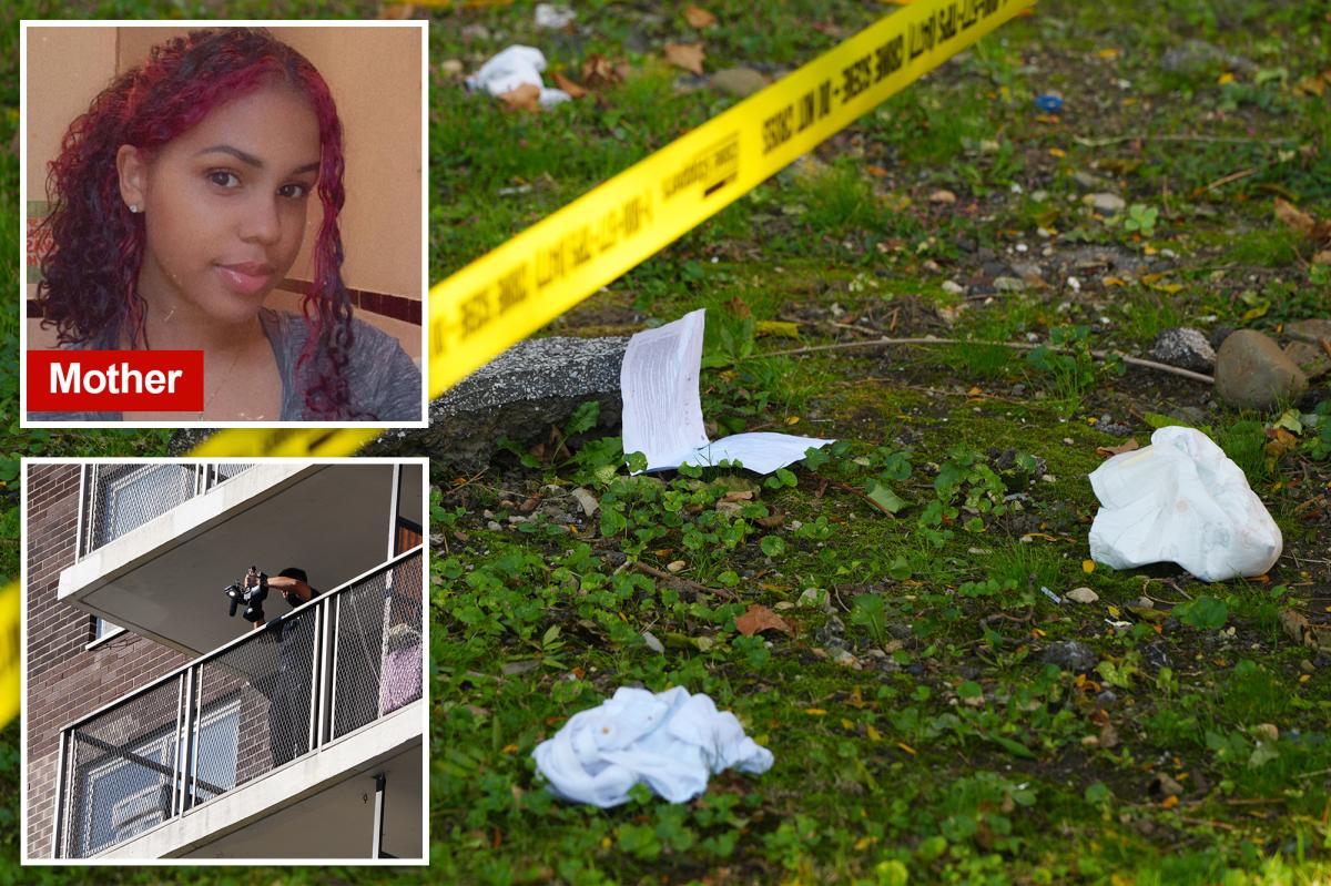 Haunting photos reveal tragic items at spot where NYC mom, baby plunged 15 stories