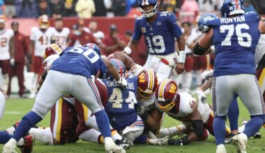 Cam Skattebo bailed out by Commanders gaffe — but he still cost Giants