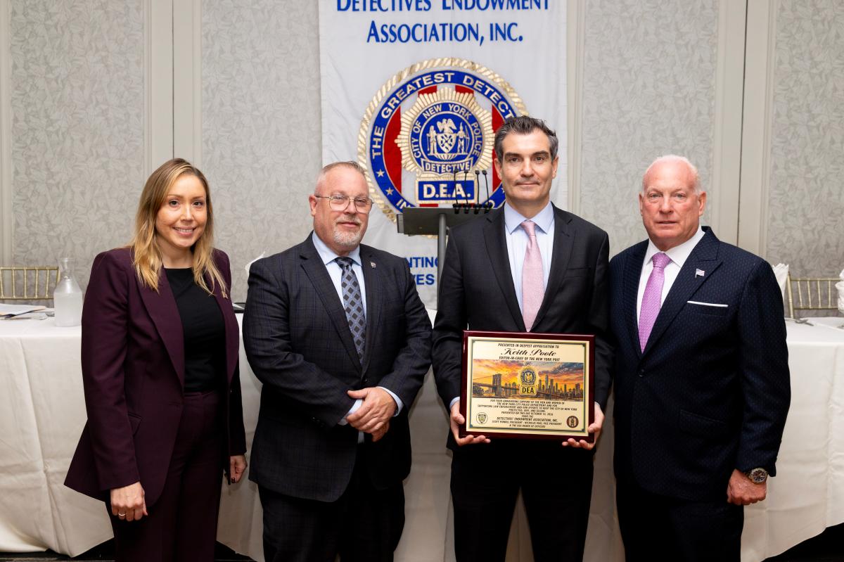 NYPD union honors The Post for excellence in police reporting at awards breakfast: 'That's our paper'